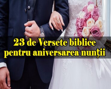 23 de Versete biblice pentru aniversarea nunții