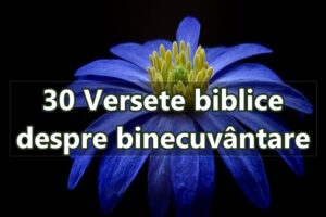 30 Versete biblice despre binecuvântare