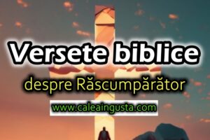 Colecție de versete biblice cu privire la Răscumpărător