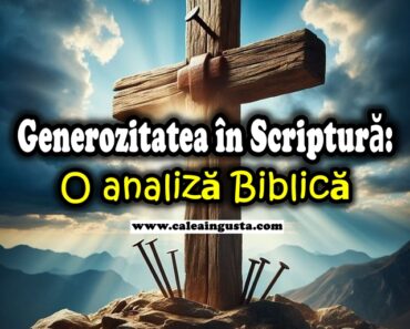 Generozitatea în Scriptură: O analiză Biblică