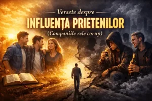 Versete despre influența prietenilor (companiile rele corup)